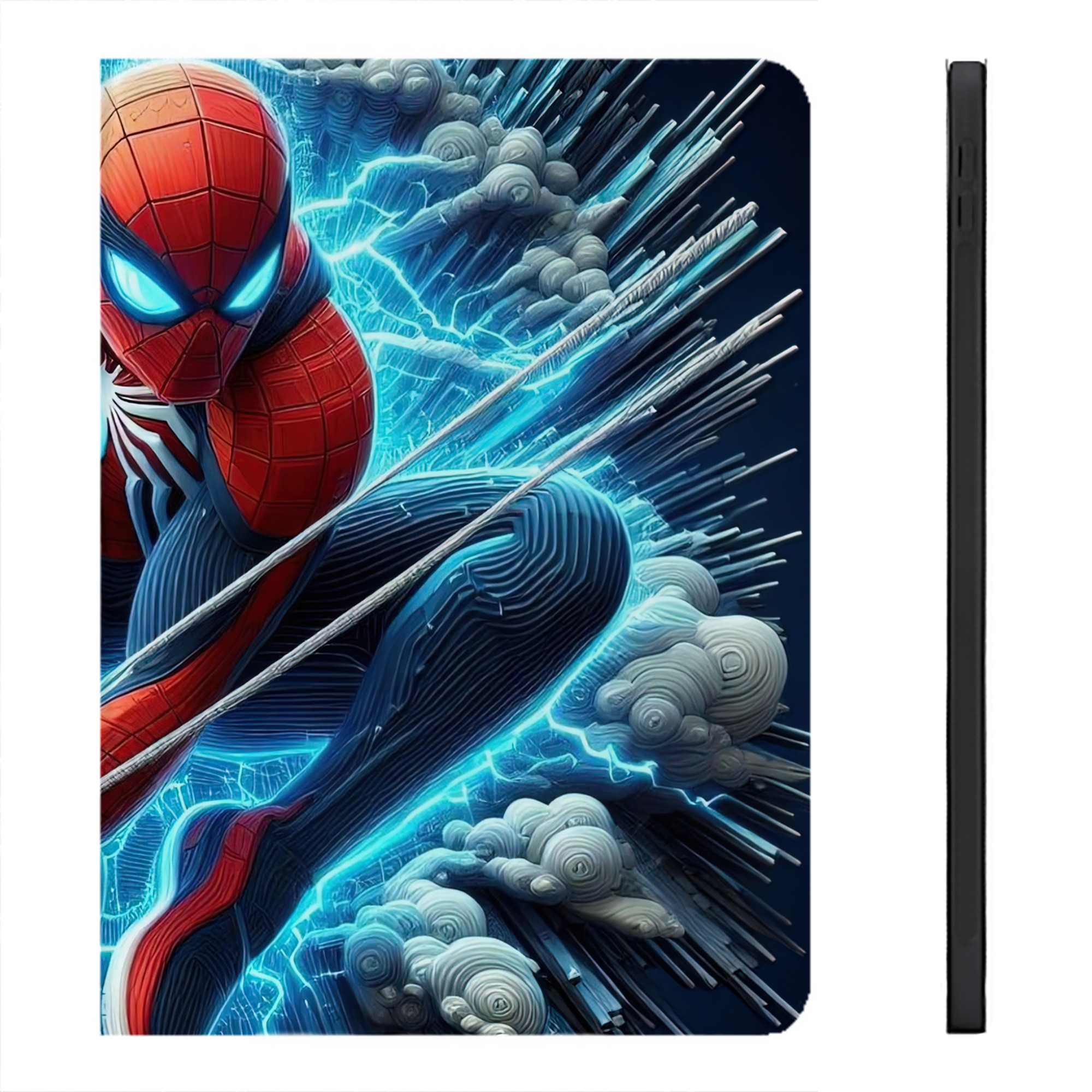 （画像用） Spider Man スパイダーマン IPadケース ペンホルダー付き ブックスタイルデザイン